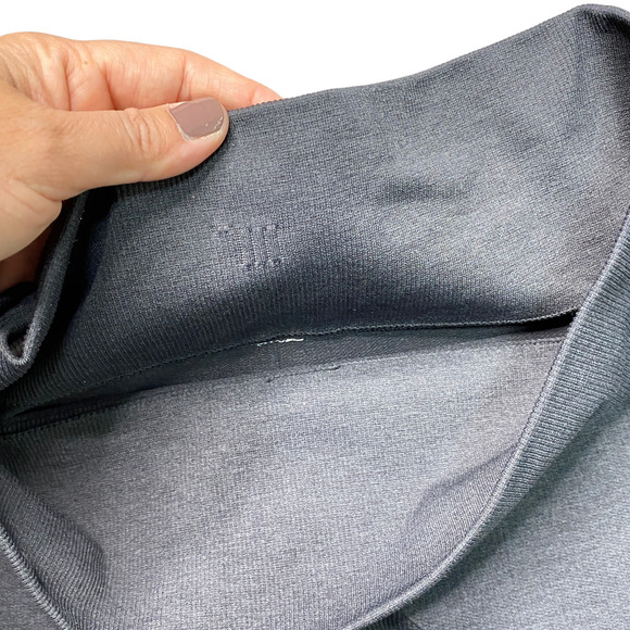 LULULEMON | sz 6 Women's Heathered Inkwell Seamless In The Flow Crop II **FLAW** - Picture 4 of 7